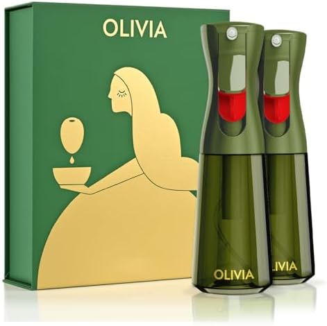 Flairosol OLIVIA Signature Oil Sprayer 200 ml — 2-Pack, Green