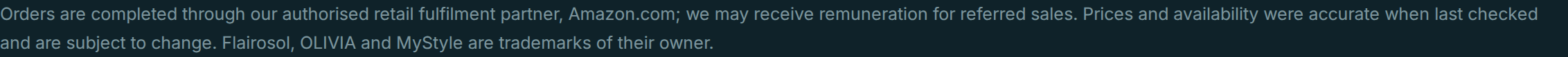 Retail disclosure